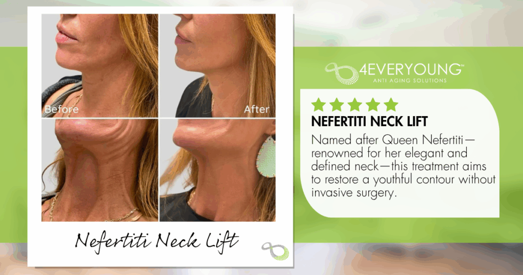 Nefertiti Neck Lift in Blue Bell | 4Ever Young Wellness
