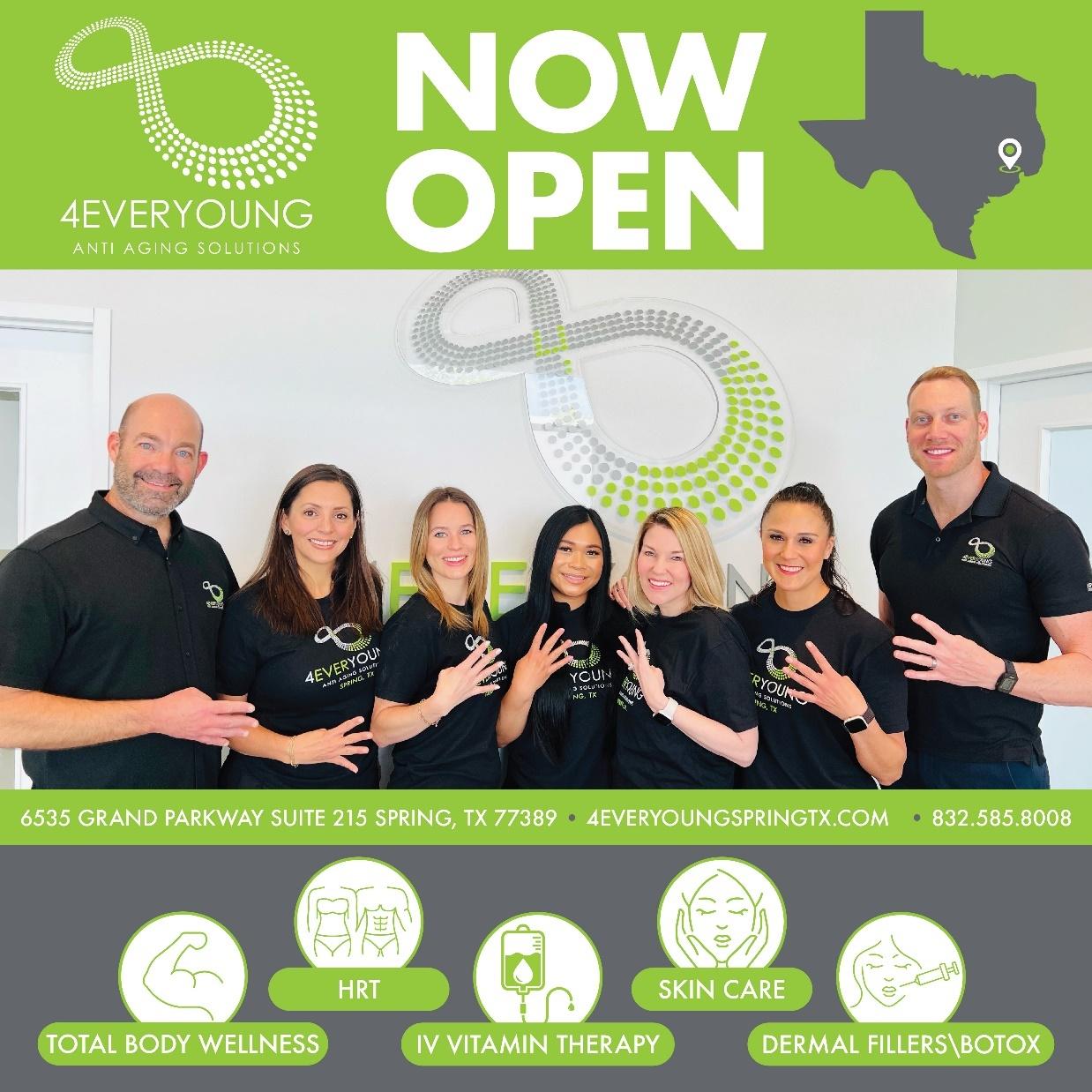 4Ever Young Anti-aging Expands Its Houston Footprint with a New Center in Spring, Texas