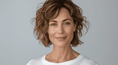 Woman with smooth, youthful skin possibly enhanced by Juvéderm fillers, smiling confidently.